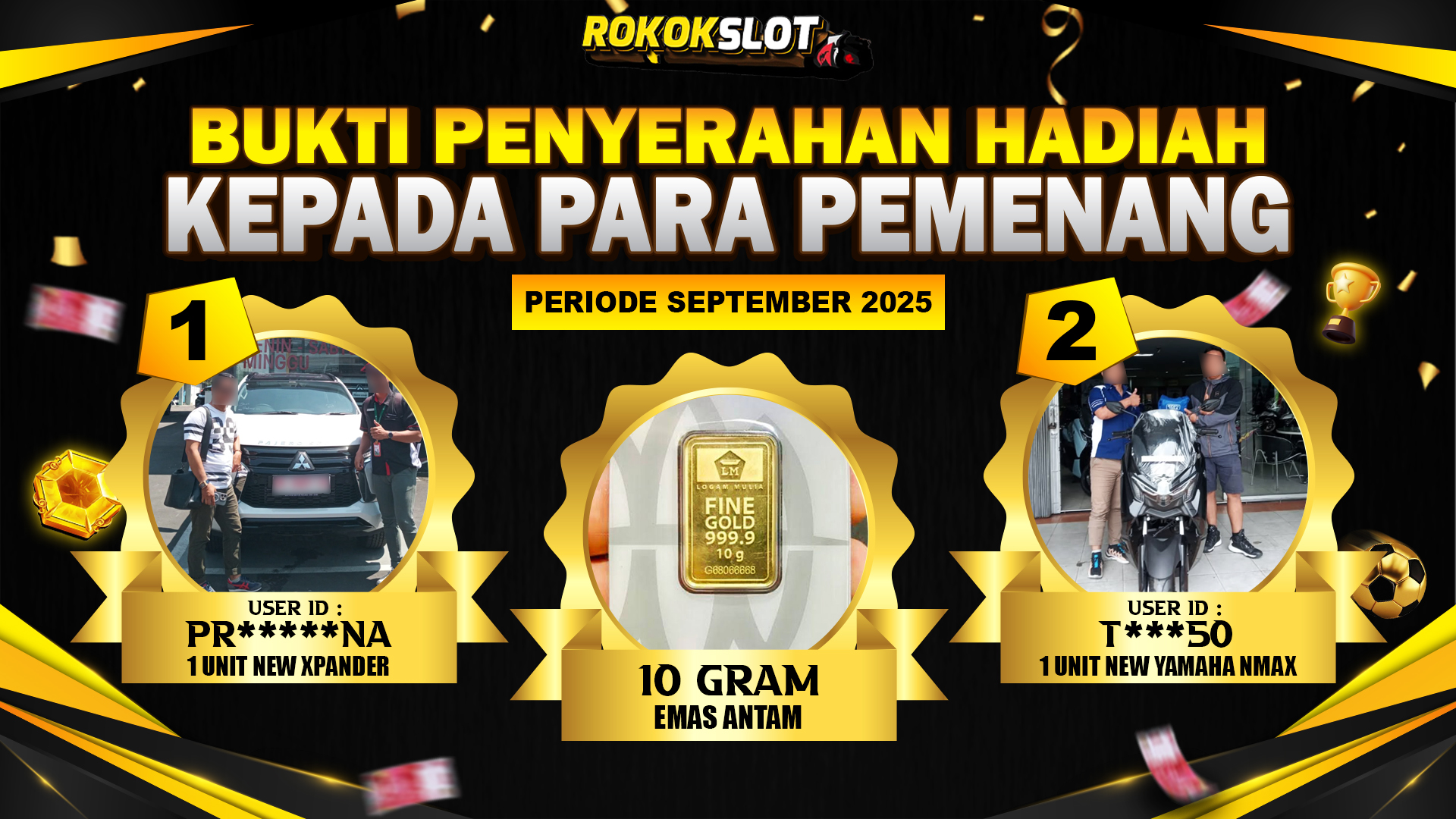 Selamat Kepada Member Setia ROKOKSLOT Sudah Memenangkan Satu Unit Mobil New Xpander